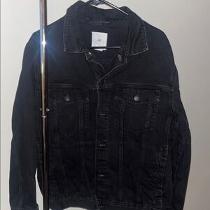 H&M Men's Charcoal Denim Jacket